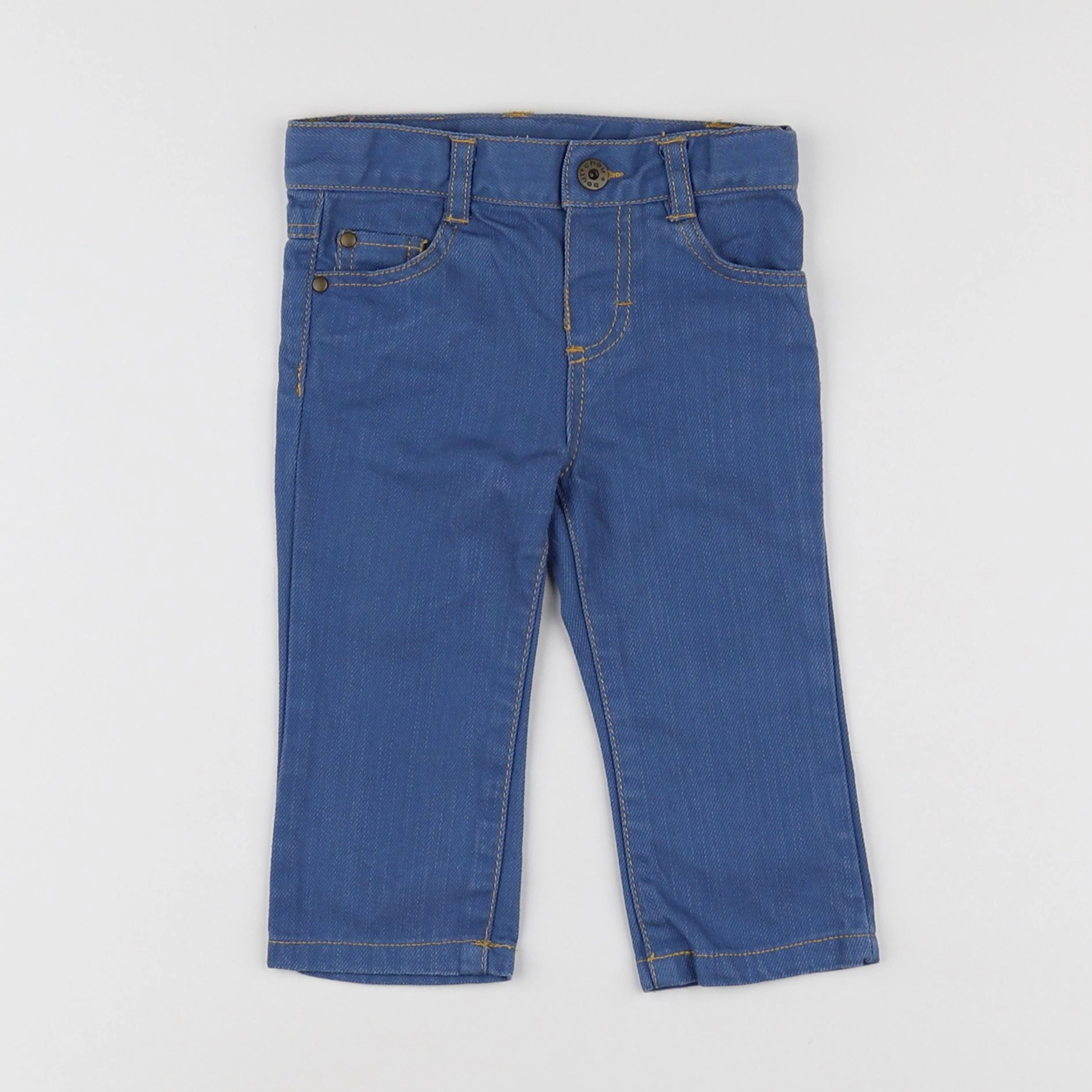 Boutchou - pantalon bleu - 9 mois